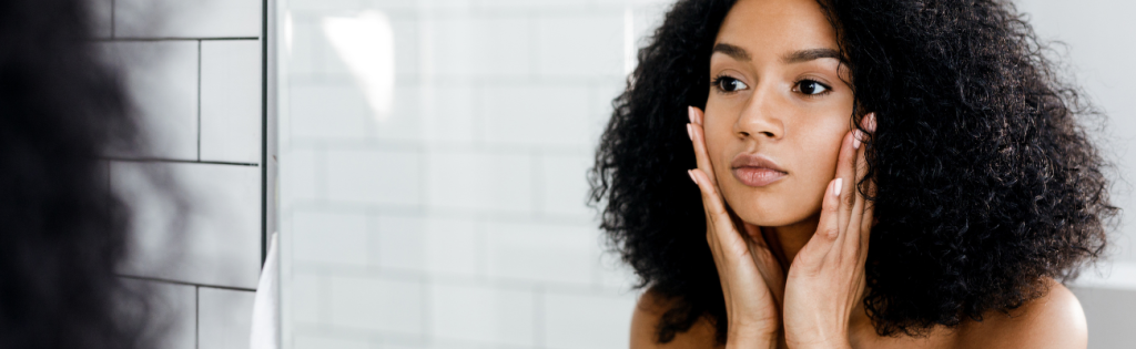 Client displaying typical post-procedure swelling or redness.