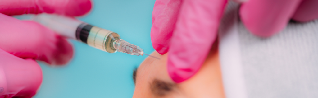 Demystifying Aesthetic Treatments: Dispelling Common Myths and Misconceptions 2 Woman receiving Botox injections to reduce fine lines and achieve a smoother, youthful appearance in a clinical setting.