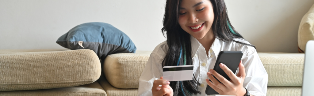 Client making an online deposit payment for an aesthetic treatment.