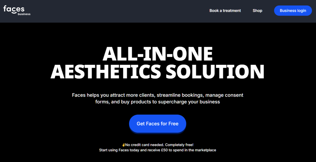 10 Benefits of Using an Online Booking System for Your Aesthetics and Beauty Business 1 Faces Consent all-in-one booking system interface for aesthetic practitioners.